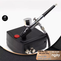 Máy nén khí mini kèm súng phun sơn  '' Đủ Bộ '' Airbrush HD-130 - Máy phun sơn mini
