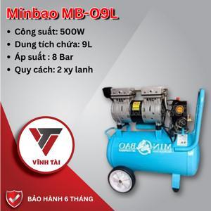 Máy nén khí mini không dầu Minbao MB-O9L - 0.75HP, 9L