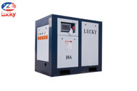 Máy nén khí trục vít 10HP (7.5kW) biến tần 12bar 380V Lucky BT10A
