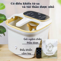 Máy ngâm chân tự động có con lăn massage chân, chậu ngâm chân cắm điện massage