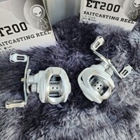 Máy Ngang Câu Cá ET200 Màu Trắng Bạch Cao Cấp Tay Trái, Phải- Máy Câu Lure Giá Rẻ Học Sinh Chính Hãng TF