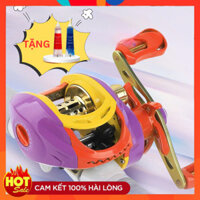 Máy ngang câu lure TAM SẮC có tiếng Drag Click giá rẻ TẶNG DẦU MÁY - LABABO Slighshot