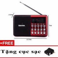 Máy nghe kinh xài thẻ nhớ CR-63 (thẻ nhớ, usb, nghe kinh, đài FM) - tặng cục sạc