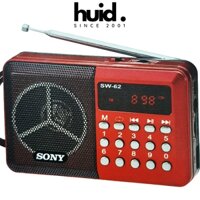 Máy Nghe Nhạc Kiêm Đài Radio Sony SW-62 Hỗ Trợ Thẻ Nhớ, USB