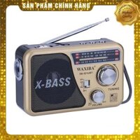 Máy nghe nhạc kiêm đài Radio FM Waxiba XB-521URT- Đài FM 521 có hỗ trợ thẻ nhớ TF và USB có đèn pin - Vàng