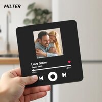Máy nghe nhạc MILTER, Album DIY Nhãn dán tủ lạnh âm nhạc, Chất lượng cao Điều chỉnh âm lượng Máy nghe nhạc tích hợp Nhãn dán tủ lạnh