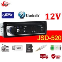 máy nghe nhạc mp3, Đầu Nghe Nhạc Ô Tô 12V，JSD-520,Đầu phát âm thanh nổi trên xe hơi Bluetooth Radio MP3 / USB / SD/ AU