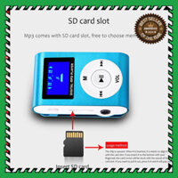 Máy nghe nhạc MP3 Mini màn hình Led , có hỗ trợ khe cắm thẻ nhớ dùng cho tập thể dục [ Tặng kèm tai nghe jack cắm 3.5 ]