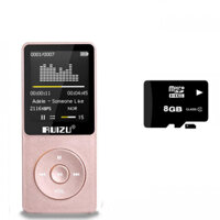 Máy Nghe nhạc Mp3 ruizu x02   Tặng thẻ nhớ 8Gb Class 10 - Hàng Nhập Khẩu - Hồng