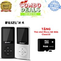 Máy nghe nhạc mp3 RUIZU X02 (Hàng công ty nhập khẩu và phân phôi) - TẶNG kèm thẻ nhớ micro SD 8Gb Class 10