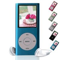 Máy nghe nhạc MP4 có màn hình màu full phụ kiện kèm thẻ 4G  (copy nhạc theo yêu cầu)