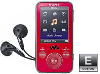 MÁY NGHE NHAC VIDEO MP3 WALKMAN SONY NWZ-E438, 8GB ( MÀU ĐỎ, MÀU ĐEN)