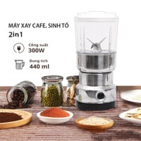 Máy Nghiền Bột 2 Cối Đa Chức Năng - Xay Gia Vị, Dược Liệu, Cà Phê Hạt