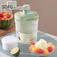 Máy Nghiền Đá SDFG, Máy Làm Đá Cạo Nhỏ Bằng Tay Có Thể Tháo Rời, Máy Làm Nón Tuyết Quay Tay Xanh Sáng Tạo Cho Gia Đình Cắm Trại Ngoài Trời