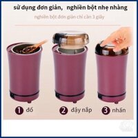Máy Nghiền Hạt Đa Năng Mini Siêu Tốc, Dụng Cụ Xay Bột Siêu Mịn An Toàn Tiện Dụng