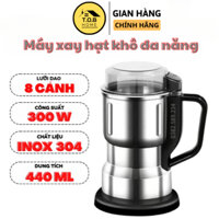 Máy Nghiền Hạt, Xay Bột Khô Siêu Mịn 8 Lưỡi Dao, Công Suất 300W, hạt cà phê, bột ngũ cốc, xay gia vị X272
