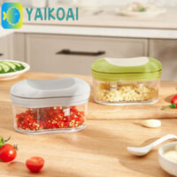 Máy nghiền tỏi GLENES, Máy xay tỏi cầm tay thiết kế đẩy tay, Máy cắt hành hiệu quả hình bầu dục đa chức năng tiết kiệm nhân công Nấu ăn