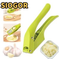 Máy nghiền tỏi SIOGOR, Với Máy ép tỏi đa chức năng 2 trong 1, Nâng cấp khe cắm đôi bằng nhựa Tay cầm rộng Máy xay tỏi nhà bếp