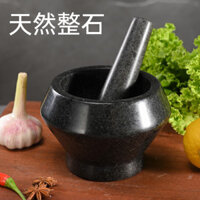 Máy nghiền tỏi tự nhiên bằng đá đen, máy nghiền gia đình, máy xay thuốc, cối và chày, máy nghiền tỏi, máy nghiền ớt, máy nghiền tỏi đá