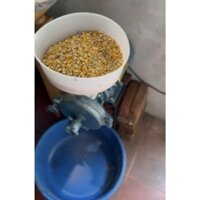 Máy nghiền vỡ,mịn ngô hạt mini gia đình chạy điện 220V motor lõi đồng 100%