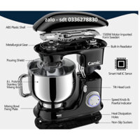 Máy nhào bột CAMIC 8L 1500W SM-1552 - Bánh răng kim loại bền bỉ cao cấp trộn 1.2 Kg bột - Đánh trứng, trộn bột, trộn sal