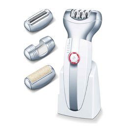 Máy nhổ lông, cạo râu và tẩy da chết Beuer HLE60