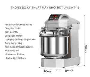 Máy nhồi bột cao cấp UNIE HT-15