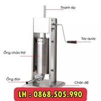 Máy Nhồi Lạp sưởng, làm lòng dồi, nem chua rán loại 5L