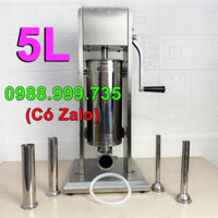 Máy Nhồi Lạp sưởng, làm lòng dồi, nem chua rán loại 5L