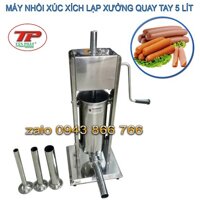 MÁY NHỒI XÚC XÍCH LẠP XƯỞNG QUAY TAY 5 LÍT
