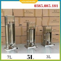 Máy nhồi xúc xích , lạp xưởng , lòng dồi , đầy đủ kích thước máy 3L, 5l , 7L , chất liệu ionx , máy đùn xúc xích , doci