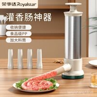 Máy nhồi xúc xích Royalstar bằng thép không gỉ 304, máy làm xúc xích thủ công cho sử dụng tại nhà, công cụ làm xúc xích, thiết bị làm xúc xích
