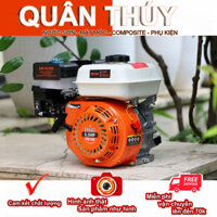 MÁY NỔ - ĐỘNG CƠ XĂNG 5.5HP PONA - CHÍNH HÃNG - CỐT NGAY 163CC ( màu cam trắng)