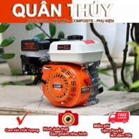 MÁY NỔ - ĐỘNG CƠ XĂNG 5.5HP PONA - CHÍNH HÃNG - CỐT NGAY 163CC ( màu cam trắng)