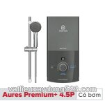 MÁY NƯỚC NÓNG CÓ  BƠM ARISTON AURES PREMIUM   4.5 P