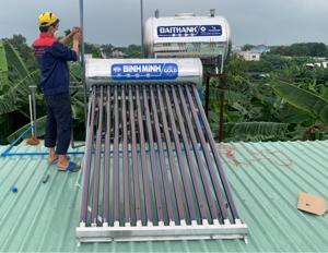 Bình nóng lạnh thái dương năng Bình Minh Inox 304 300 lit