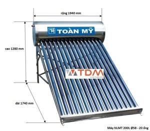 Máy nước nóng năng lượng mặt trời Toàn Mỹ 140L 58-20 I304