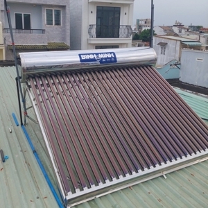 Bình nóng lạnh thái dương năng Bình Minh Inox 304 250 lit