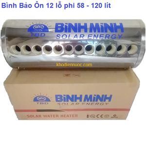 Bình nóng lạnh thái dương năng Bình Minh Inox 304 120 lit