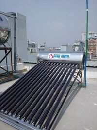 Máy nước nóng NLMT Bình Minh Inox 304 180 lit