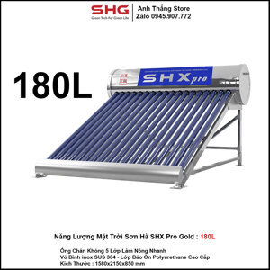 Bình nóng lạnh Sơn Hà GOLD 180 Lít