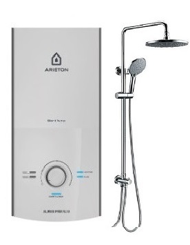 Bình nóng lạnh trực tiếp Ariston Aures Premium 4.5P kèm sen cây