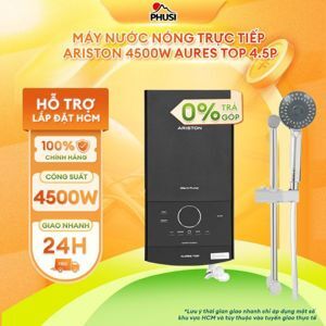 Bình nóng lạnh trực tiếp Ariston Aures Top 4.5P kèm sen cây