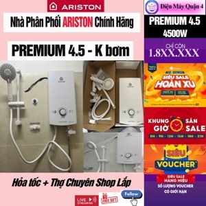 Bình nóng lạnh trực tiếp Ariston Aures Premium 4.5 không bơm
