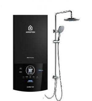 Bình nóng lạnh trực tiếp Ariston Aures Top 4.5P - Kèm sen cây