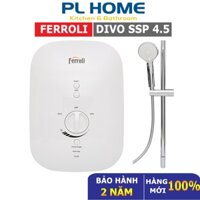 Máy nước nóng trực tiếp Ferroli 4500W Divo SSP 4.5S có bơm