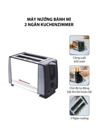 Máy Nướng Bánh Mì 2 Ngăn KuchenZimmer 3000488