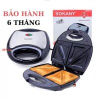 Máy nướng bánh mì Sandwich hình tam giác SoKaNy KJ-102 chính hãng công suất 750W nhiệt nóng đều tạo hình bánh nhanh cao cấp