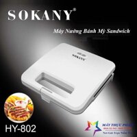 Máy nướng bánh mì sandwich SOKANY 750W làm nóng nhanh, bánh chín đều 2 mặt