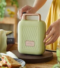 Máy Nướng Bánh Mỳ, Máy Kẹp Bánh Mỳ Sandwich-Waffle BEAR DBC-C06M1 Dung Tích 0.8 Lít, Công Suất 600 W - Hàng Chính Hãng